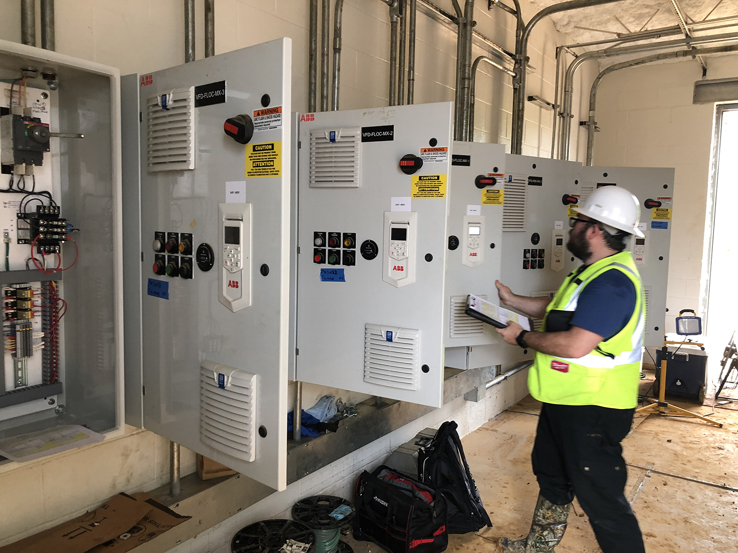 ABB-Startup-and-Commissioning-of-5-drives-ACS580s-Waster-Water-Treatment-Plant