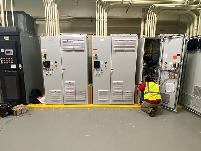 Commissioning of ABB 250hp ACQ580 active front end VFD